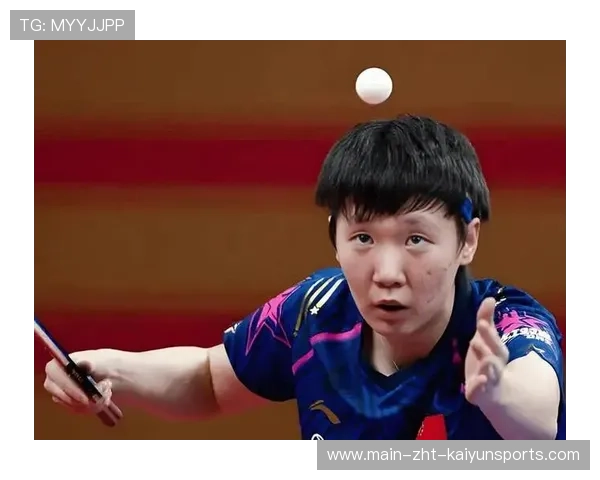 乒乓亚洲杯王曼昱接发抢攻果断，第一板就拿主动